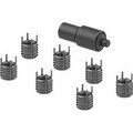 Bsc Preferred Black-Phosphate Steel Key-Locking Inserts with Installation Tool Thick Wall 5/16-18 Thread Size 90245A013